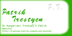 patrik trestyen business card